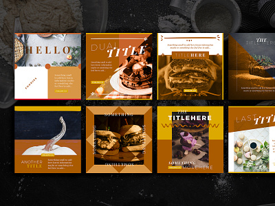 Food Social Media Pack 3 bar design digital facebook followeres food foodporn instagram instagram post instagram stories likes photo porfolio portrait restaurant social socialmedia square template