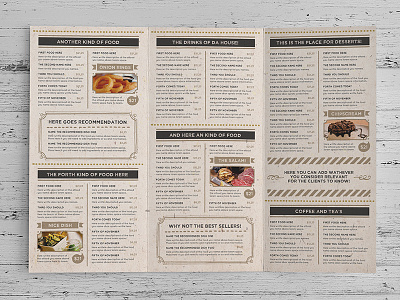 Elegant Food Menu 13 bar design drink elegant food graphic graphicriver illustrator luuqas menu restaurant template