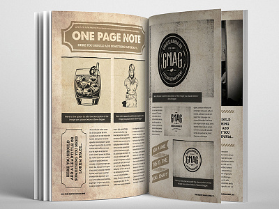 The Rustic Mgz brochure design digital editorial grunge indesign luuqas magazine print retro rustic vintage