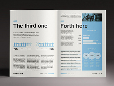 Clean Newspaper brochure clean design digital editorial graphics indesign information magazine paper pdf print