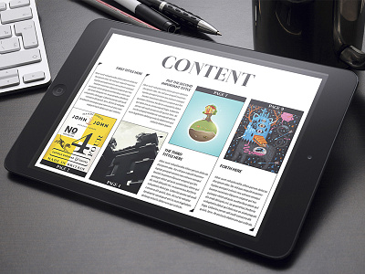 Melville Magazine digital editorial indesign ipad luuqas mag magazine melville multipurpose pdf tablet template