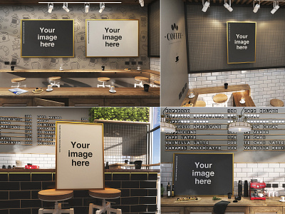 Coffee House Poster Mockups