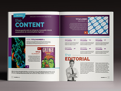 The Colorful Magazine color colorful design digital editorial happy indesign luuqas magazine pdf print template