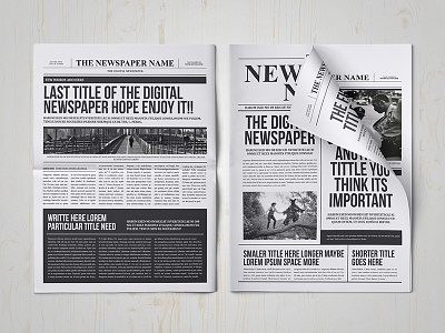 Classy Newspaper Indesign Template adobe brochure classy design digital editorial indesign magazine newspaper pdf print template