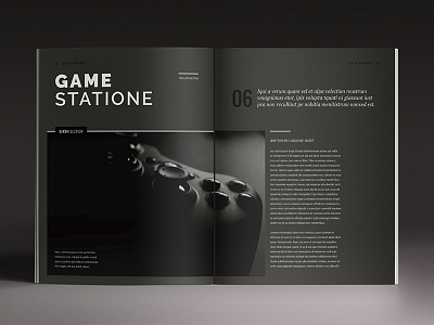 Blackazine Indesign Template black brochure dark design digital editorial indesign luuqas magazine print style template
