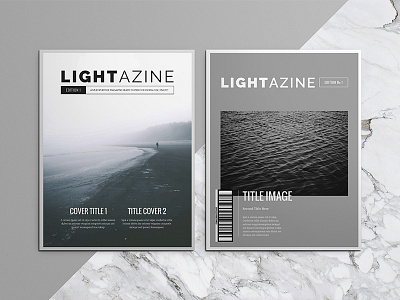 Lightazine Indesign Template brochure design digital editorial indesign light luuqas magazine print style template white