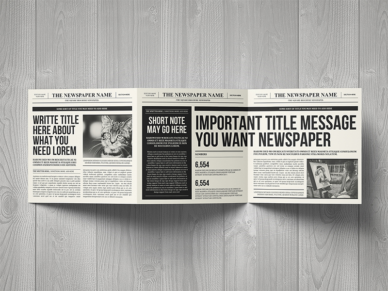 Newspaper Trifold Brochure By Luuqas Design On Dribbble