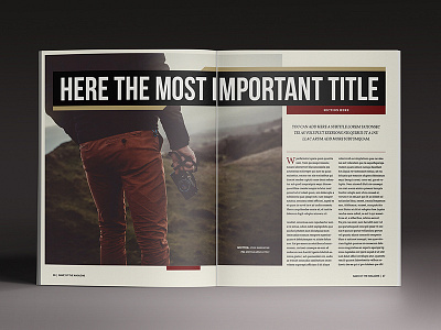 The Outsider Magazine Indesign Template