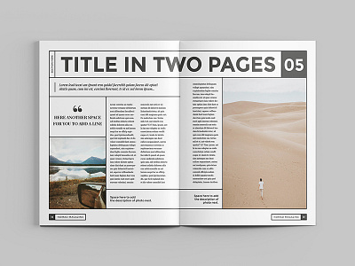 Nomad Magazine Template adobe brochure design digital editorial grid indesign magazine pdf print template