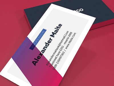 Gradient Business Card Template