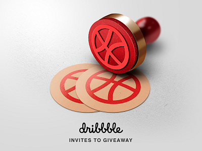 Dribbble Invites design designers dribbble entry free giveaway invitation invite porfolio stamp