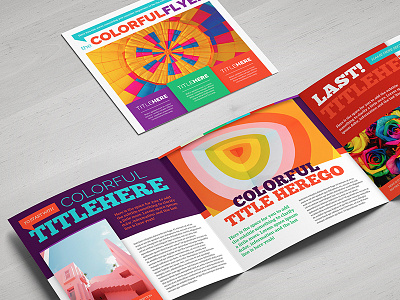 Colorful Square Brochure