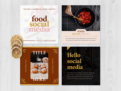 Food Social Media Templates 2 bar followers food food and drink likes photo photoshop post restaurant social social app socialmedia templates