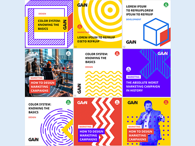 Instagram Feed for GAiN — Global Adventist Internet Network adventist branding church gain graphic identity
