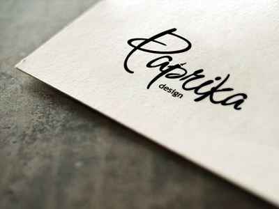 Logotype for Paprika identity logotype