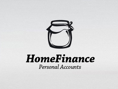 Logotype for HomeFinance identity logo logotype