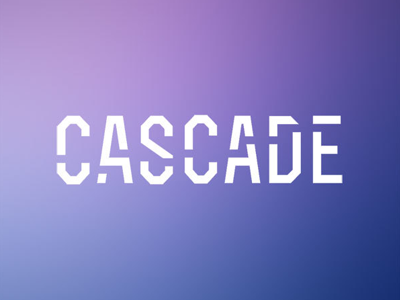 Logotype for Cascade branding logotype