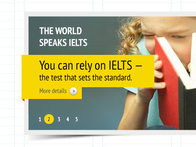 Slider for new IELTS site