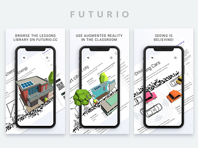 App Store screens for Futurio app