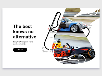 Race Track landing page