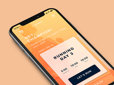 Running app — concept