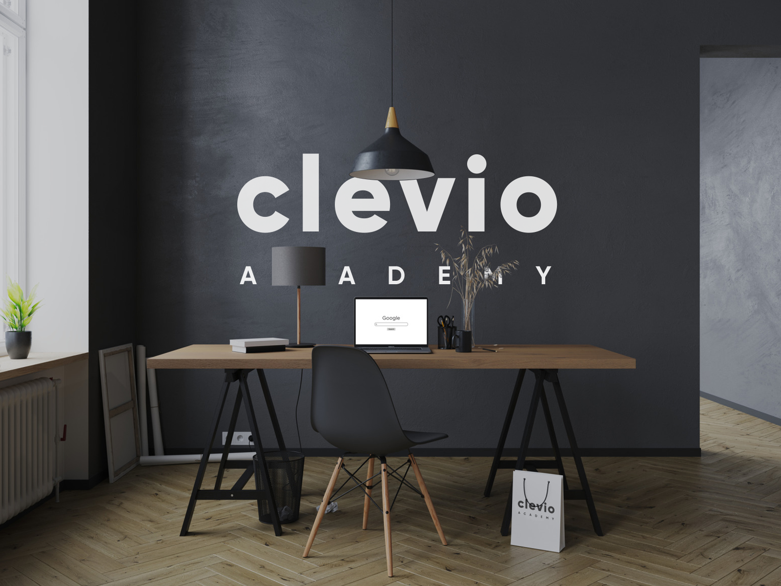 Logotype for clevio.academy by Oleksandr Lisovskyi on Dribbble