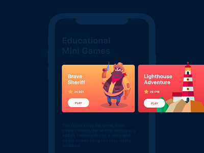 Mini Game Packshots app design game ios ui