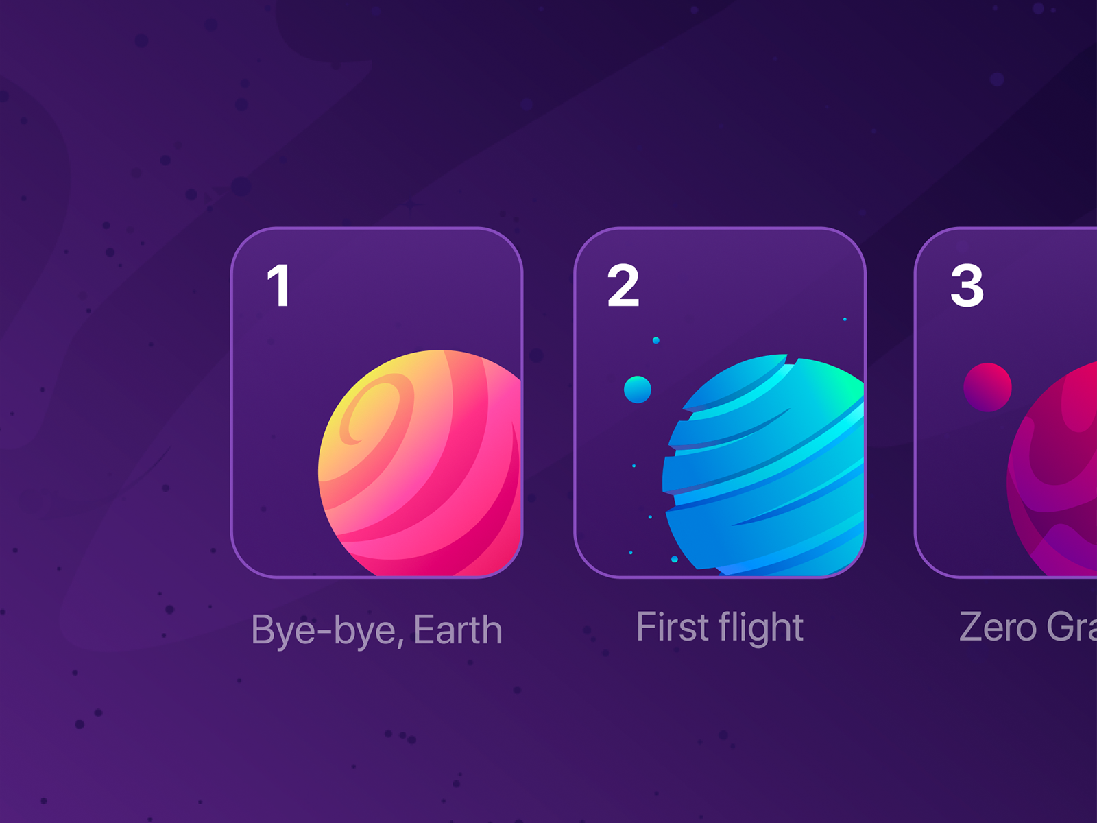 Level cards by Oleksandr Lisovskyi on Dribbble