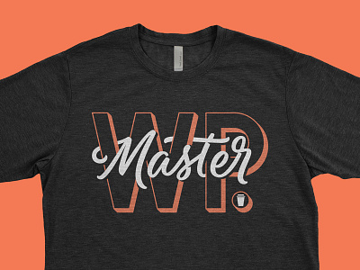 MasterWP Tshirt Design branding graphic design hand lettering lettering screen printing tshirt wordpress