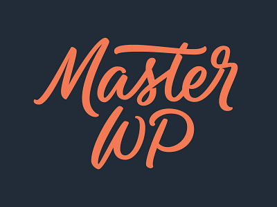 MasterWP Variation branding graphic design hand lettering lettering screen printing tshirt wordpress