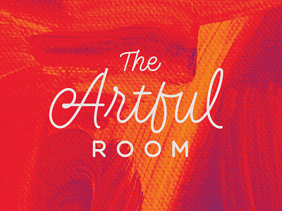 The Artful Room bezier branding hand lettering lettering logo vector