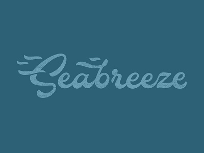 Seabreeze bezier branding hand lettering lettering logo vector