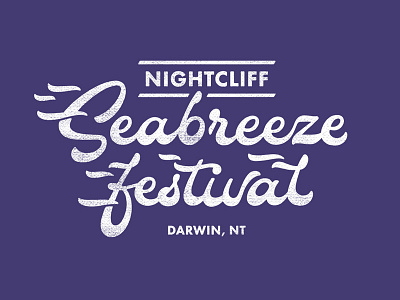 Seabreeze Festival bezier branding hand lettering lettering logo vector