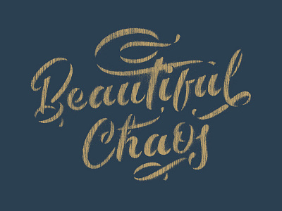 Beautiful Chaos Stencil calligraphy hand lettering lettering lyrics script stencil