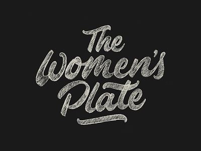 The Women’s Plate Sketch branding hand lettering lettering logo networking sketch