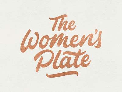 The Women’s Plate bezier branding hand lettering lettering logo vector