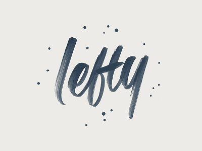 Inky Lefty brush pen calligraphy hand lettering ink left handed lettering