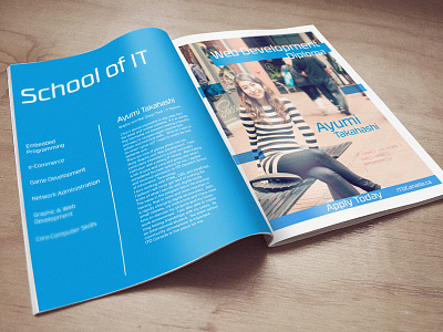 ITD Canada Booklet - School of IT book booklet branding brochure college editorial editorial design editorial layout graphic design photo photoshop vancouver visual design