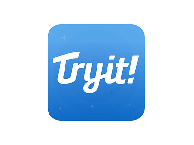 Tryit! logo branding design graphic design logo org startup logo typography ui ui design ux design visual design volunteer web app