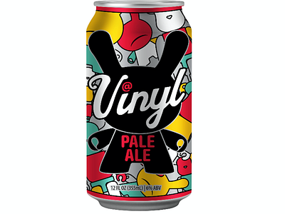 Vinyl Pale Ale branding design dunny illustration medicom packaging personal