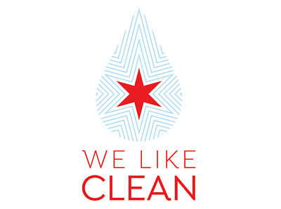 We Like Clean Logo branding chicago logo