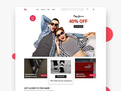 Fashion branding design fashion ui web website