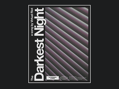 The Darkest Night art design helvetica minimal music poster swiss poster swiss style typography
