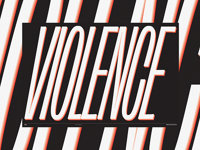 Violence art condensed design designer digitalart digitalarts experimental flat helvetica minimal minimalist poster design swiss type typogaphy visualdesign