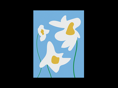 Flowers or Eggs? abstract conceptual cookies daffodils digital eggplant eggs freelance illustration minimalist plants tea visualdesign