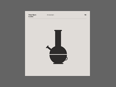 'Amsterdam' Record Cover art design illustration minimal swiss typography