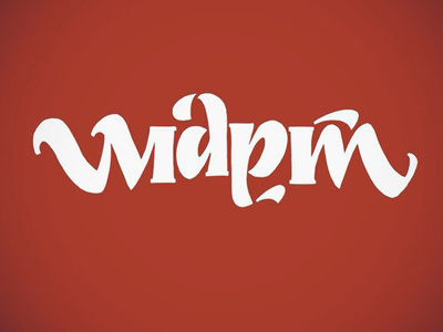 Mарт concept lettering logo