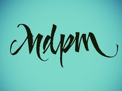 Март concept lettering logo