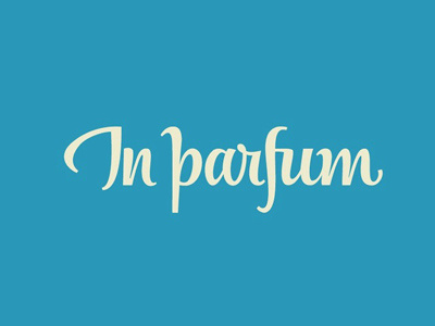 In parfum lettering logo