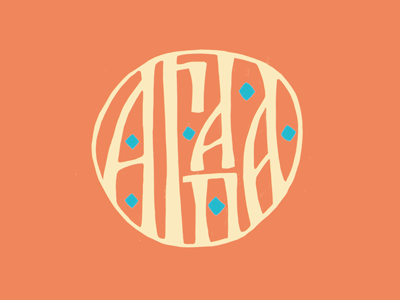 Агапа concept cyrillic lettering logo